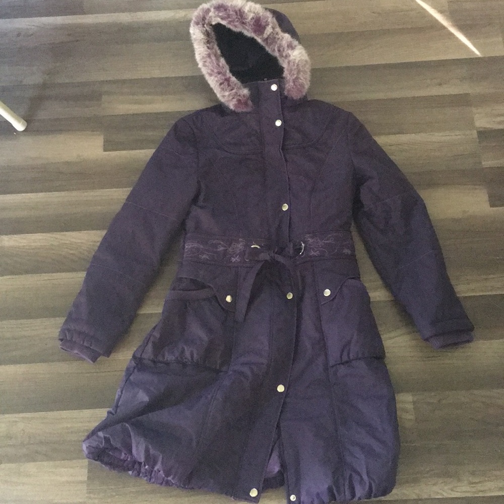 Purple winter coat